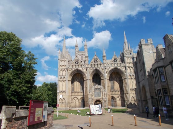 The west front of Peterborough Cathedral