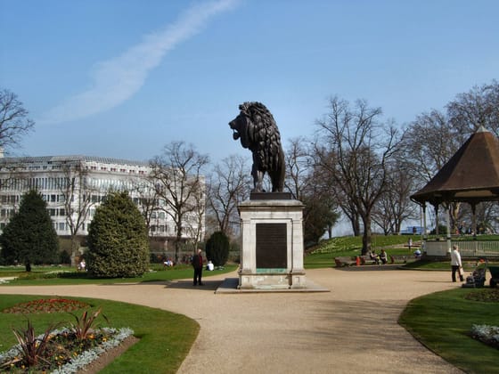 The Maiwand Lion in Forbury Gardens, Reading